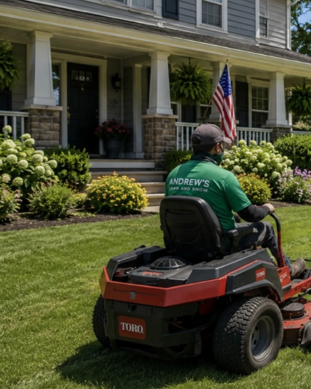 Professional lawn mowing